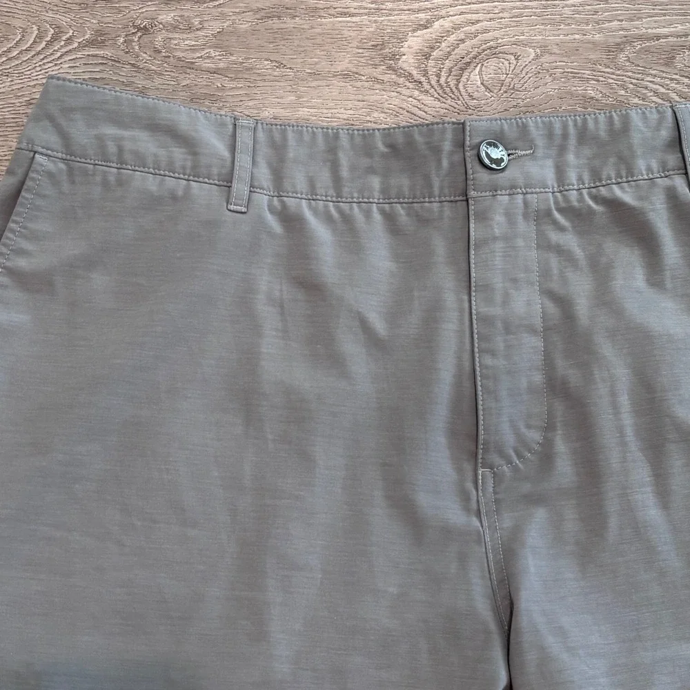 Faherty All Day Shorts Mens 38 Grey Hybrid Stretch Casual Preppy Summer Golf